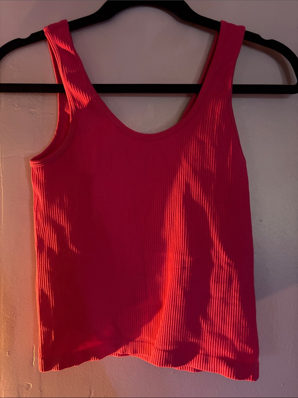 Bright Fuchsia Ribbed Tank - Picture 3 of 3